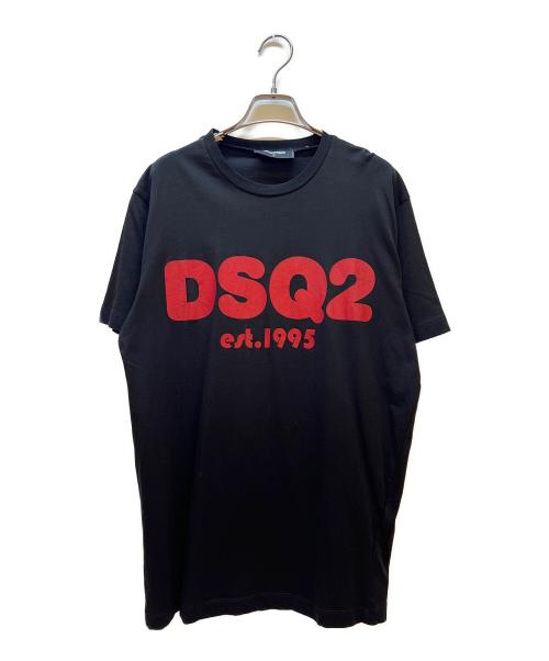 DSQUARED2（ディースクエアード）DSQUARED2 (ディースクエアード) 半袖カットソー ブラック サイズ:Mの古着・服飾アイテム
