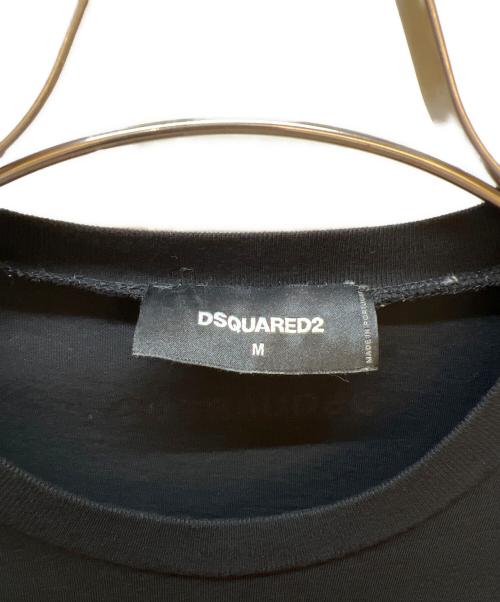 DSQUARED2（ディースクエアード）DSQUARED2 (ディースクエアード) 半袖カットソー ブラック サイズ:Mの古着・服飾アイテム