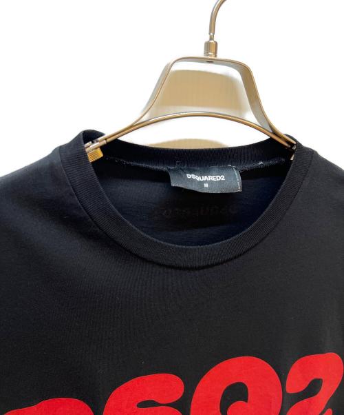 DSQUARED2（ディースクエアード）DSQUARED2 (ディースクエアード) 半袖カットソー ブラック サイズ:Mの古着・服飾アイテム