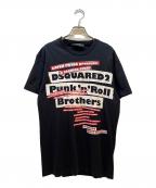 DSQUARED2ディースクエアード）の古着「半袖カットソー」｜ブラック