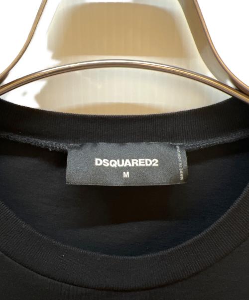 DSQUARED2（ディースクエアード）DSQUARED2 (ディースクエアード) 半袖カットソー ブラック サイズ:Mの古着・服飾アイテム