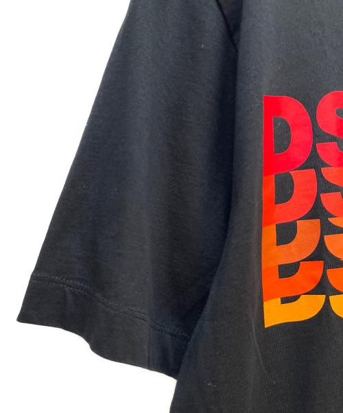 DSQUARED2（ディースクエアード）DSQUARED2 (ディースクエアード) 半袖カットソー ブラック サイズ:Mの古着・服飾アイテム