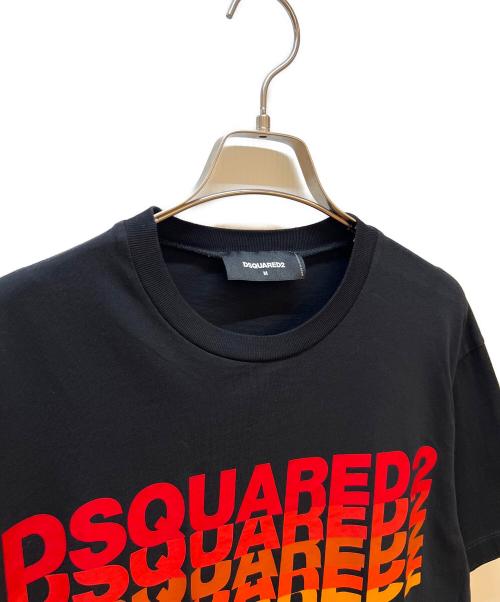 DSQUARED2（ディースクエアード）DSQUARED2 (ディースクエアード) 半袖カットソー ブラック サイズ:Mの古着・服飾アイテム
