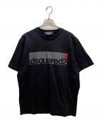 DSQUARED2ディースクエアード）の古着「半袖カットソー」｜ブラック