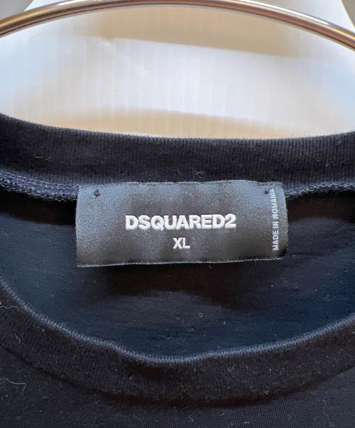 DSQUARED2（ディースクエアード）DSQUARED2 (ディースクエアード) 半袖カットソー ブラック サイズ:XLの古着・服飾アイテム
