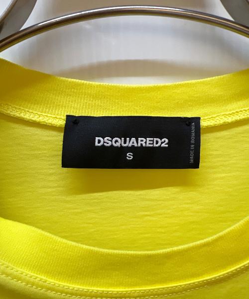 DSQUARED2（ディースクエアード）DSQUARED2 (ディースクエアード) 半袖カットソー イエロー サイズ:Sの古着・服飾アイテム