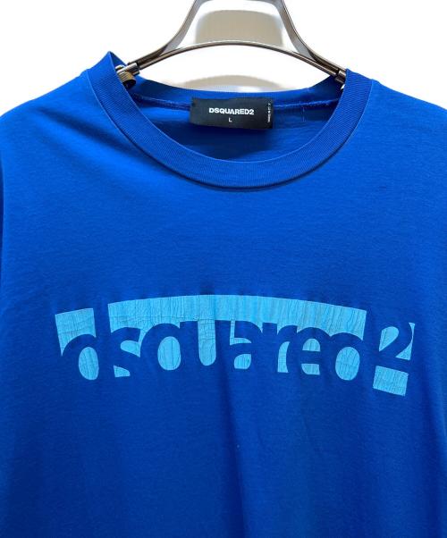 DSQUARED2（ディースクエアード）DSQUARED2 (ディースクエアード) 半袖カットソー ブルー サイズ:Lの古着・服飾アイテム
