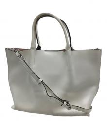 GIANNI CHIARINI（ジャンニ キアリーニ）の古着「ハンドバッグ」｜ホワイト