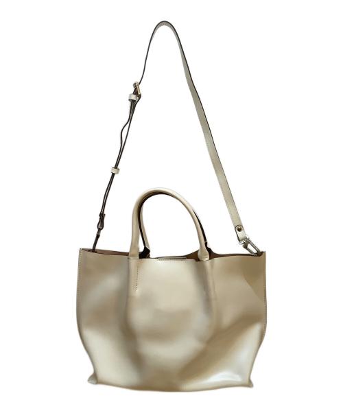 GIANNI CHIARINI（ジャンニ キアリーニ）GIANNI CHIARINI (ジャンニ キアリーニ) ハンドバッグ ホワイトの古着・服飾アイテム