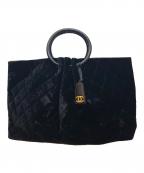 CHANELシャネル）の古着「サークルハンドバッグ」｜ブラック