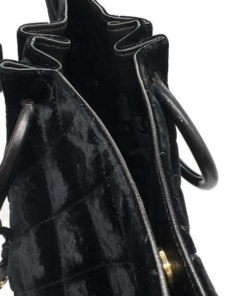 CHANEL（シャネル）CHANEL (シャネル) サークルハンドバッグ ブラックの古着・服飾アイテム