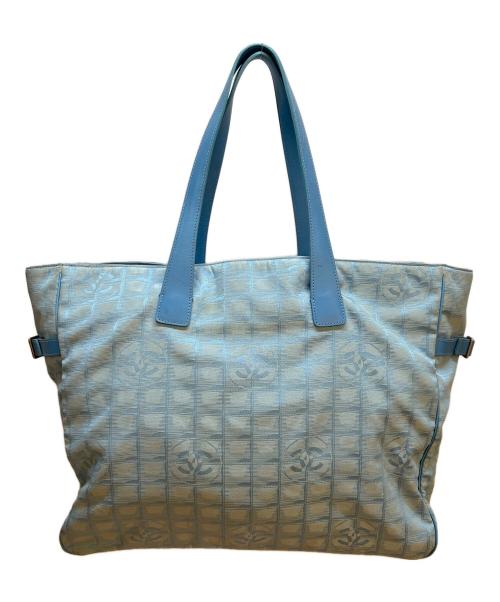 CHANEL（シャネル）CHANEL (シャネル) トートバッグ/ニュートラベルライン ブルーの古着・服飾アイテム
