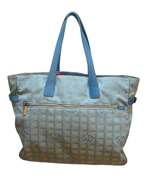 CHANEL（シャネル）CHANEL (シャネル) トートバッグ/ニュートラベルライン ブルーの古着・服飾アイテム