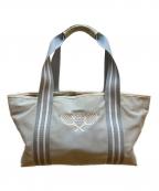 CHANELシャネル）の古着「テニストートバッグ」｜ブルー×ホワイト