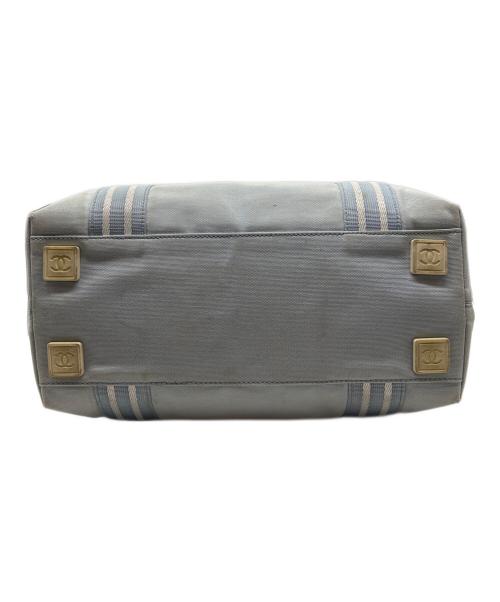 CHANEL（シャネル）CHANEL (シャネル) テニストートバッグ ブルー×ホワイトの古着・服飾アイテム