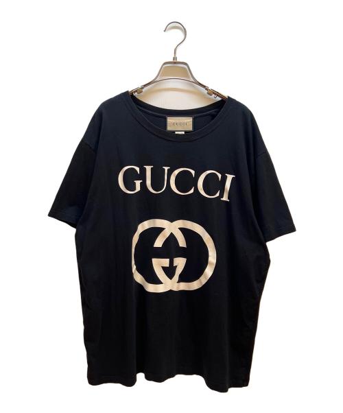 GUCCI（グッチ）GUCCI (グッチ) 半袖カットソー ブラック サイズ:XXLの古着・服飾アイテム
