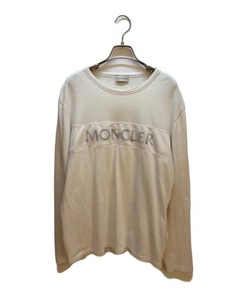 MONCLER（モンクレール）MONCLER (モンクレール) 長袖カットソー ホワイト サイズ:XLの古着・服飾アイテム