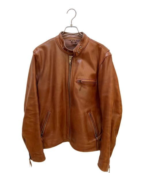FREEDOM（フリーダム）FREEDOM (フリーダム) レザージャケット ブラウン サイズ:40の古着・服飾アイテム