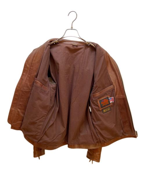 FREEDOM（フリーダム）FREEDOM (フリーダム) レザージャケット ブラウン サイズ:40の古着・服飾アイテム