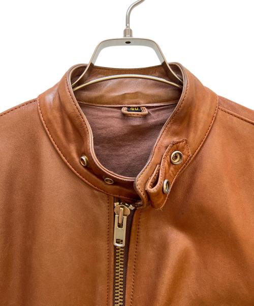 FREEDOM（フリーダム）FREEDOM (フリーダム) レザージャケット ブラウン サイズ:40の古着・服飾アイテム