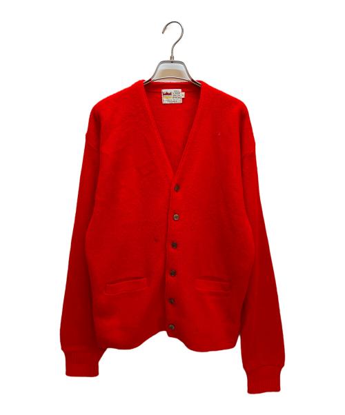 GRANT-CREST（グラントクレスト）GRANT-CREST (グラントクレスト) 厚手カーディガン レッド サイズ:Lの古着・服飾アイテム