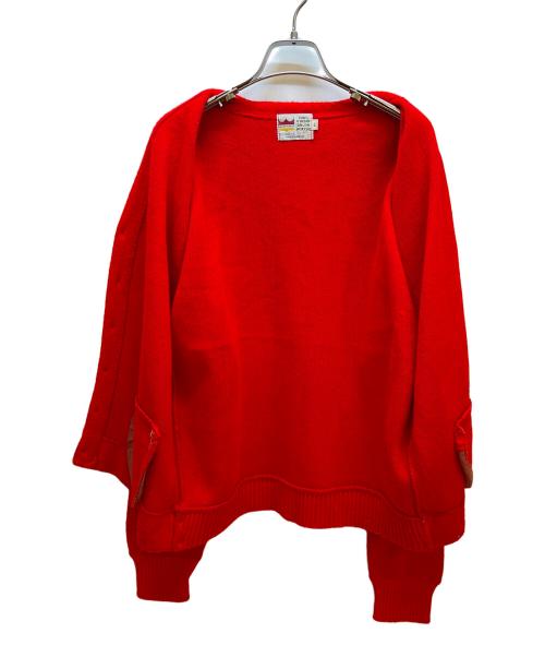 GRANT-CREST（グラントクレスト）GRANT-CREST (グラントクレスト) 厚手カーディガン レッド サイズ:Lの古着・服飾アイテム