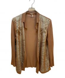 HERMES（エルメス）の古着「薄手カーディガン」｜ブラウン