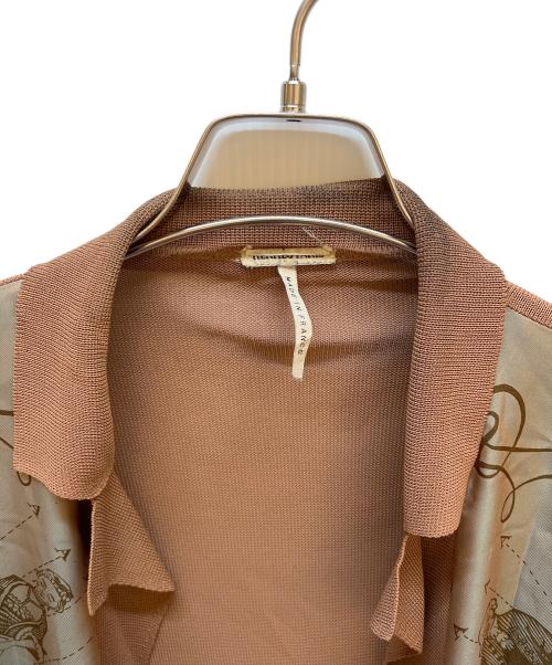 HERMES（エルメス）HERMES (エルメス) 薄手カーディガン ブラウン サイズ:MEの古着・服飾アイテム