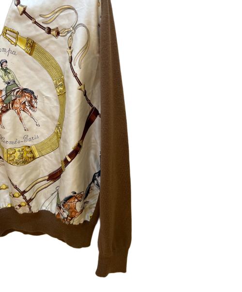 HERMES（エルメス）HERMES (エルメス) 薄手ニット ブラウン サイズ:40の古着・服飾アイテム