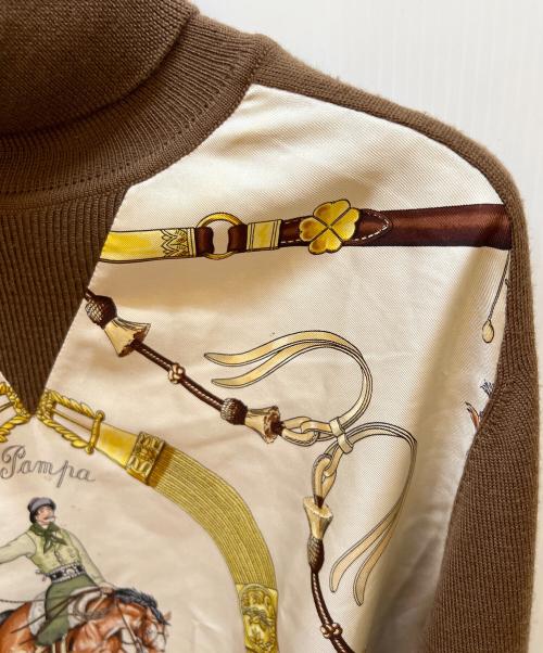 HERMES（エルメス）HERMES (エルメス) 薄手ニット ブラウン サイズ:40の古着・服飾アイテム