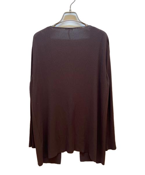 HERMES（エルメス）HERMES (エルメス) 薄手ニット ブラウン サイズ:MEの古着・服飾アイテム