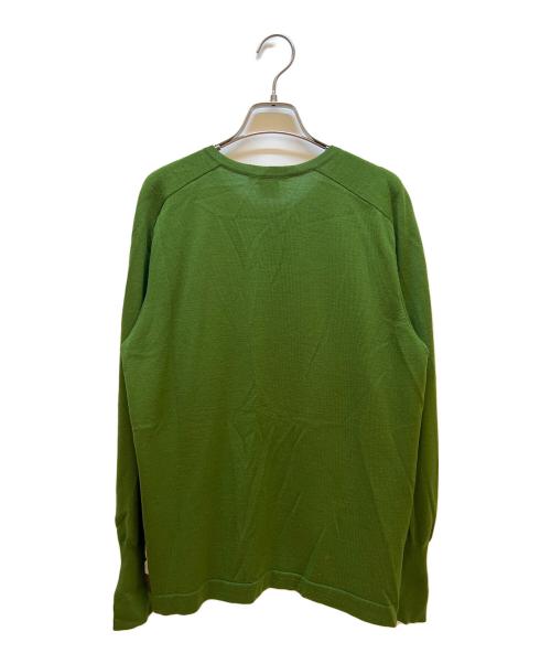 HERMES（エルメス）HERMES (エルメス) 薄手カーディガン 黄緑 サイズ:42の古着・服飾アイテム