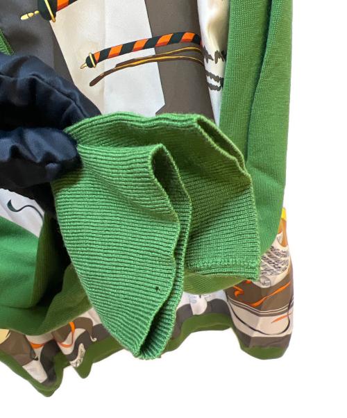 HERMES（エルメス）HERMES (エルメス) 薄手カーディガン 黄緑 サイズ:42の古着・服飾アイテム