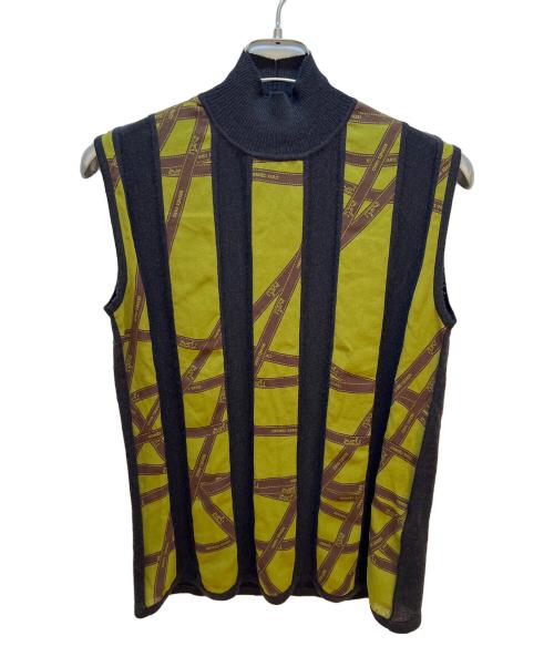 HERMES（エルメス）HERMES (エルメス) 薄手ニット ブラウン サイズ:不明の古着・服飾アイテム