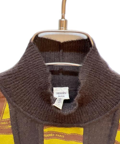 HERMES（エルメス）HERMES (エルメス) 薄手ニット ブラウン サイズ:不明の古着・服飾アイテム
