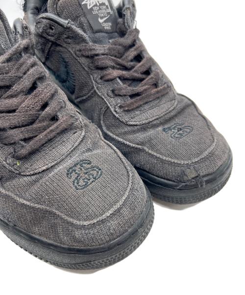 NIKE（ナイキ）NIKE (ナイキ) stussy (ステューシー) Stussy × Nike Air Force 1 Low ブラック サイズ:25.5の古着・服飾アイテム