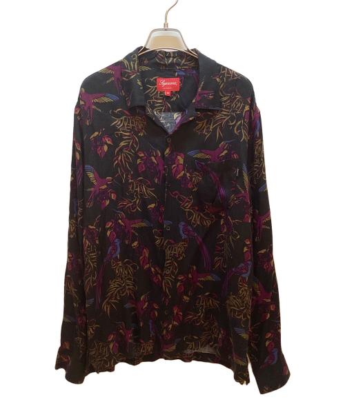 SUPREME（シュプリーム）SUPREME (シュプリーム) 長袖シャツ ブラック×レッド×ブラウン サイズ:Mの古着・服飾アイテム