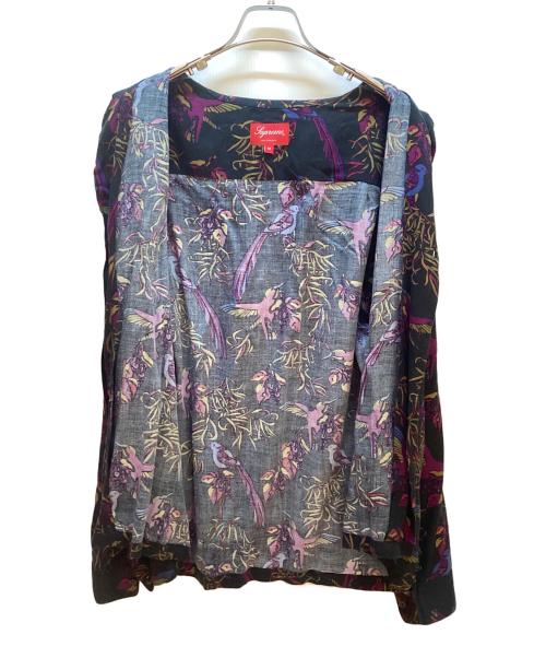 SUPREME（シュプリーム）SUPREME (シュプリーム) 長袖シャツ ブラック×レッド×ブラウン サイズ:Mの古着・服飾アイテム