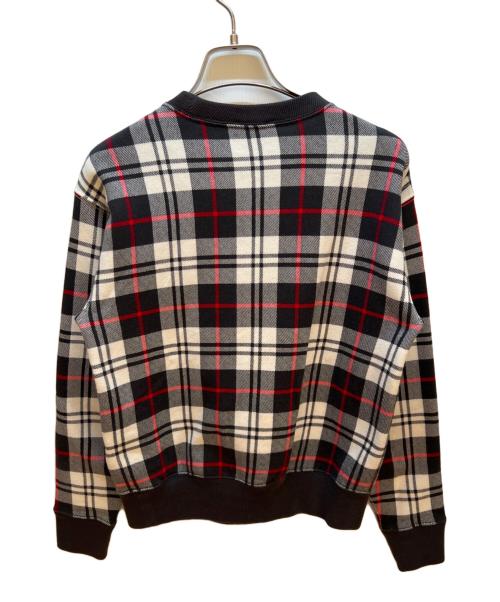 POLO RALPH LAUREN（ポロ・ラルフローレン）POLO RALPH LAUREN (ポロ・ラルフローレン) クルーネックスウェット ブラウン×ホワイト サイズ:XSの古着・服飾アイテム
