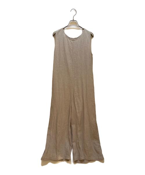 evam eva（エヴァムエヴァ）evam eva (エヴァムエヴァ) オールインワン ベージュ サイズ:1の古着・服飾アイテム