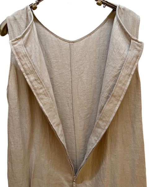 evam eva（エヴァムエヴァ）evam eva (エヴァムエヴァ) オールインワン ベージュ サイズ:1の古着・服飾アイテム