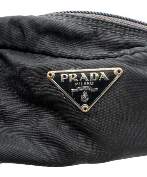 PRADA（プラダ）PRADA (プラダ) ミニポーチ ブラックの古着・服飾アイテム