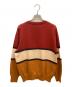 Christian Dior (クリスチャン ディオール) 厚手ニット レッド×ホワイト×オレンジ サイズ:M：25000円