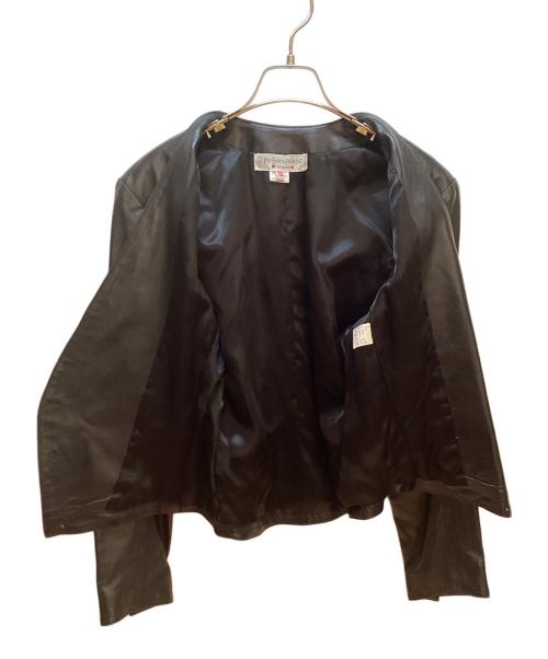 Yves Saint Laurent（イヴサンローラン）Yves Saint Laurent (イヴサンローラン) レザージャケット ブラック サイズ:36の古着・服飾アイテム