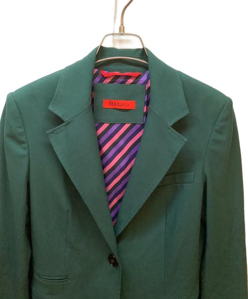 MAX&Co.（マックスアンドコー）MAX&Co. (マックスアンドコー) セットアップスーツ グリーン サイズ:us02の古着・服飾アイテム