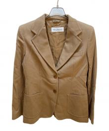 MaxMara（マックスマーラ）の古着「テーラードジャケット」｜ベージュ