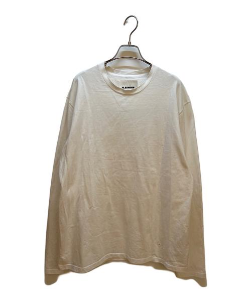 JIL SANDER（ジルサンダー）JIL SANDER (ジルサンダー) 長袖カットソー ホワイト サイズ:Lの古着・服飾アイテム