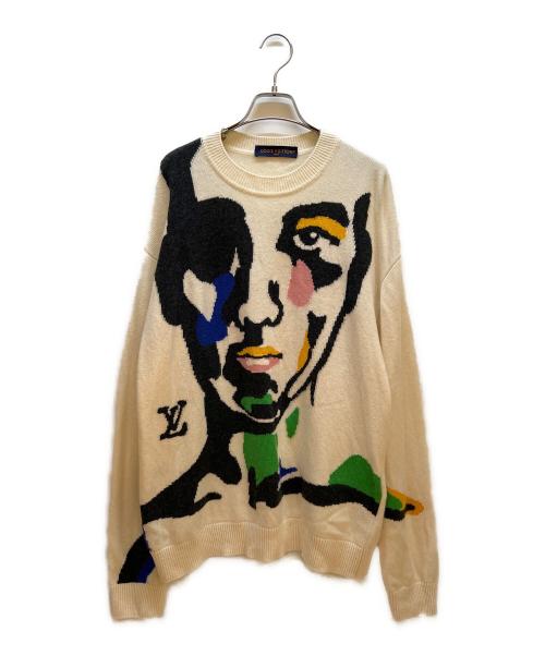 LOUIS VUITTON（ルイ ヴィトン）LOUIS VUITTON (ルイ ヴィトン) 厚手ニット アイボリー サイズ:Lの古着・服飾アイテム
