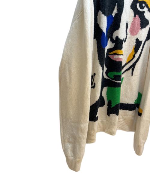 LOUIS VUITTON（ルイ ヴィトン）LOUIS VUITTON (ルイ ヴィトン) 厚手ニット アイボリー サイズ:Lの古着・服飾アイテム