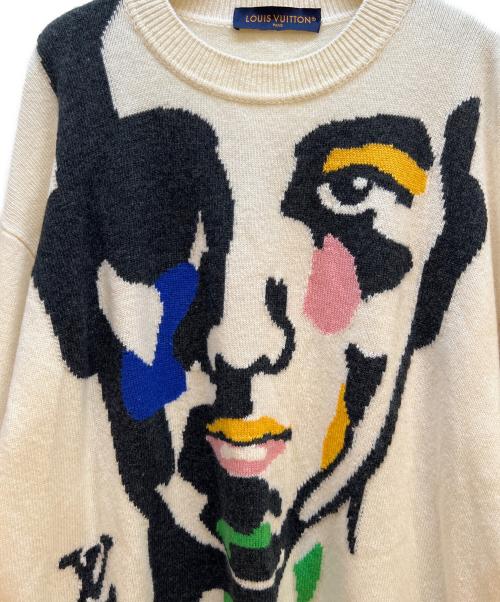 LOUIS VUITTON（ルイ ヴィトン）LOUIS VUITTON (ルイ ヴィトン) 厚手ニット アイボリー サイズ:Lの古着・服飾アイテム